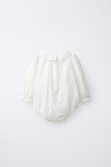 LADDER STITCH BODYSUIT — Ecru 2