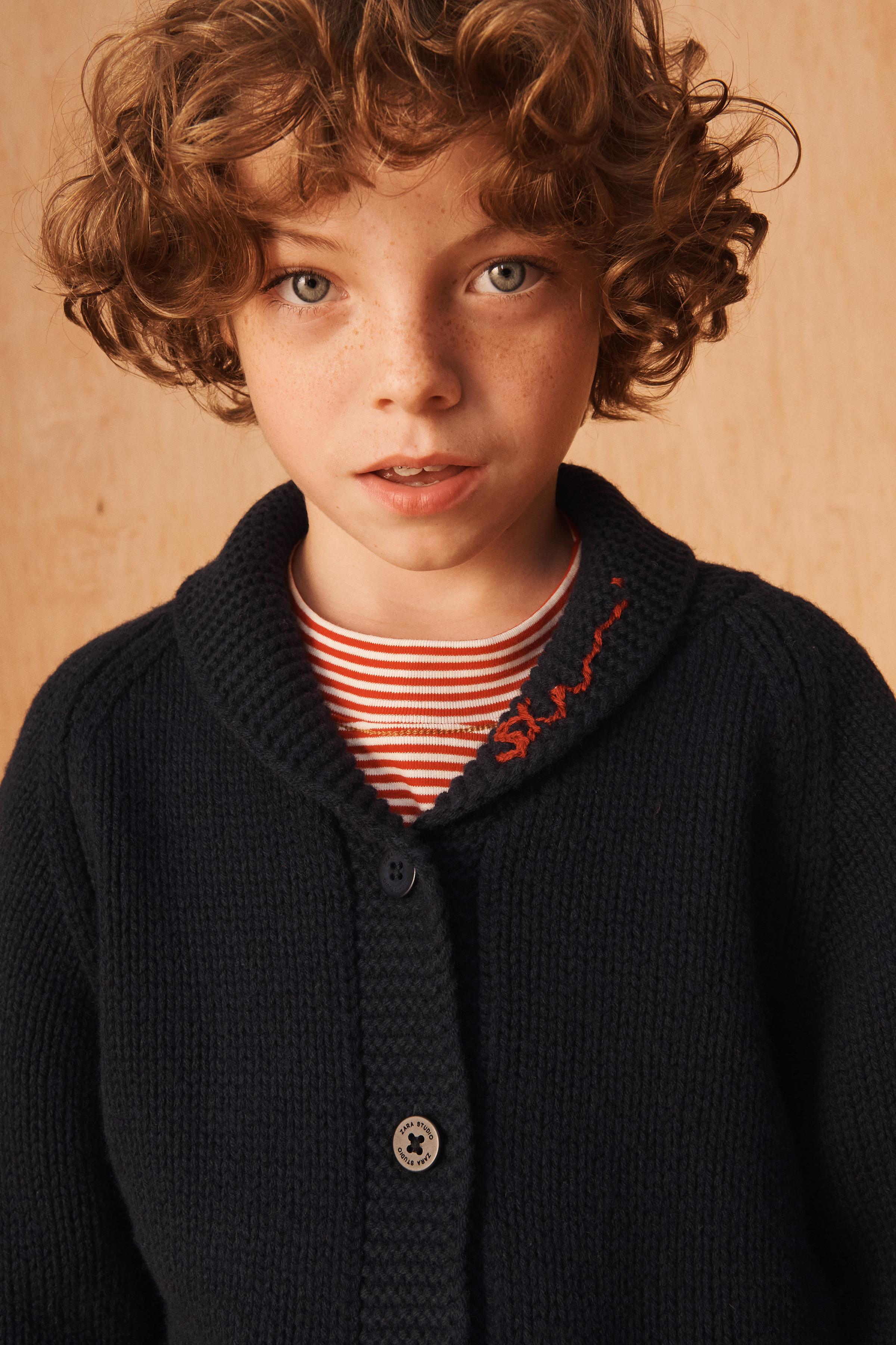 LIMITED EDITION 100% WOOL EMBROIDERED CARDIGAN