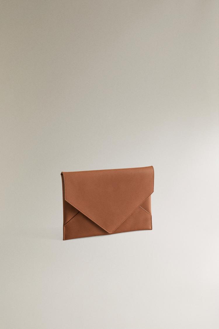 ORGANIZER CLUTCH — Brown