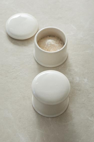 BOÎTE EN CÉRAMIQUE BLANCHE - Écru de Zara - Image 4