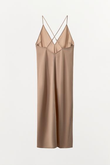 MULTIPOSITION LINING STRAPPY DRESS - Beige-pink by Zara - Image 5