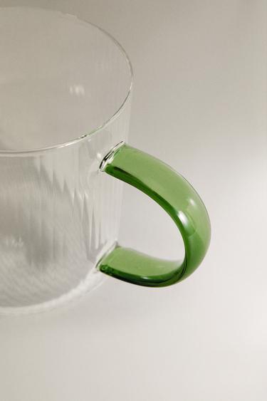 Zara BOROSILICATE GLASS MUG - Green