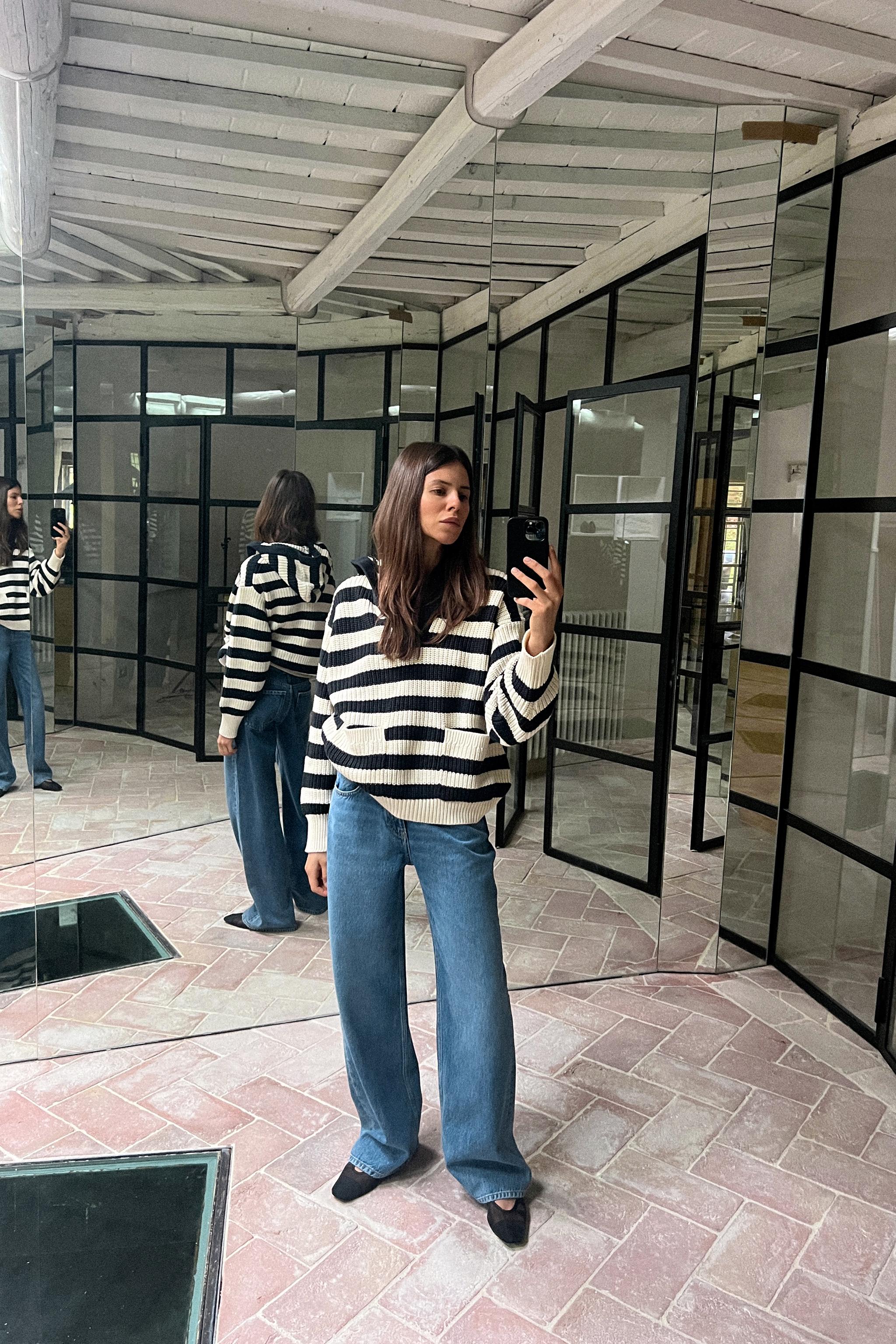 Zara best sale striped sweatshirt