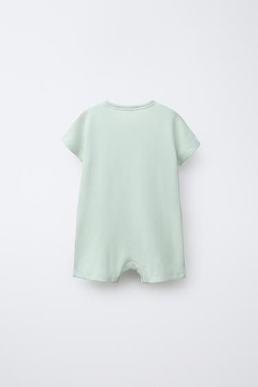 KIMONO COURT GAUFRÉ - Vert menthe clair de Zara - Image 1