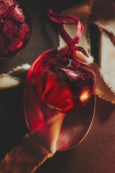 DÉCORATION ARBRE POMME BULLES NOËL - Rouge de Zara - Image 4