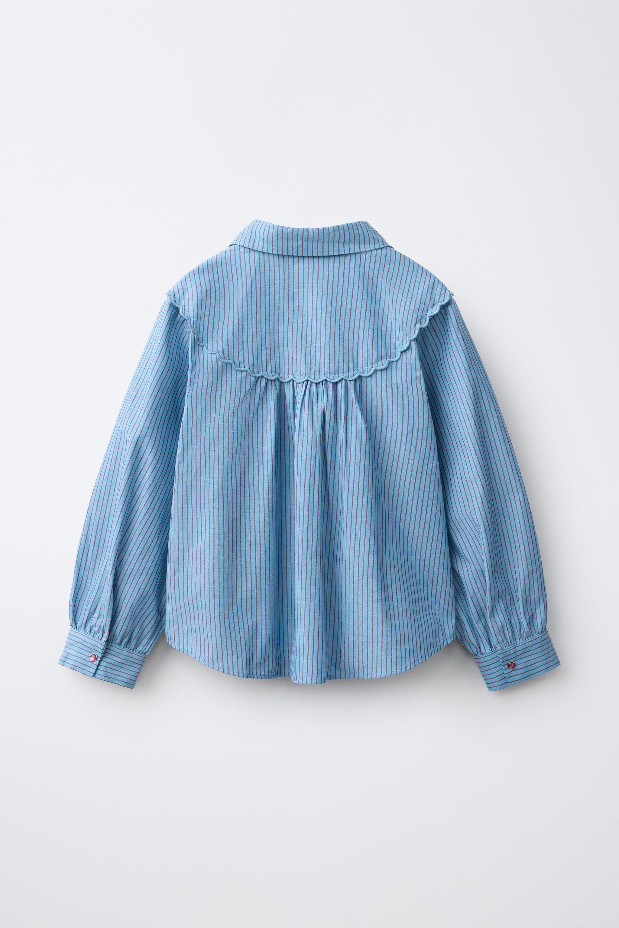 Детские рубашки Zara COWBOY YOKE SHIRT — фото 2