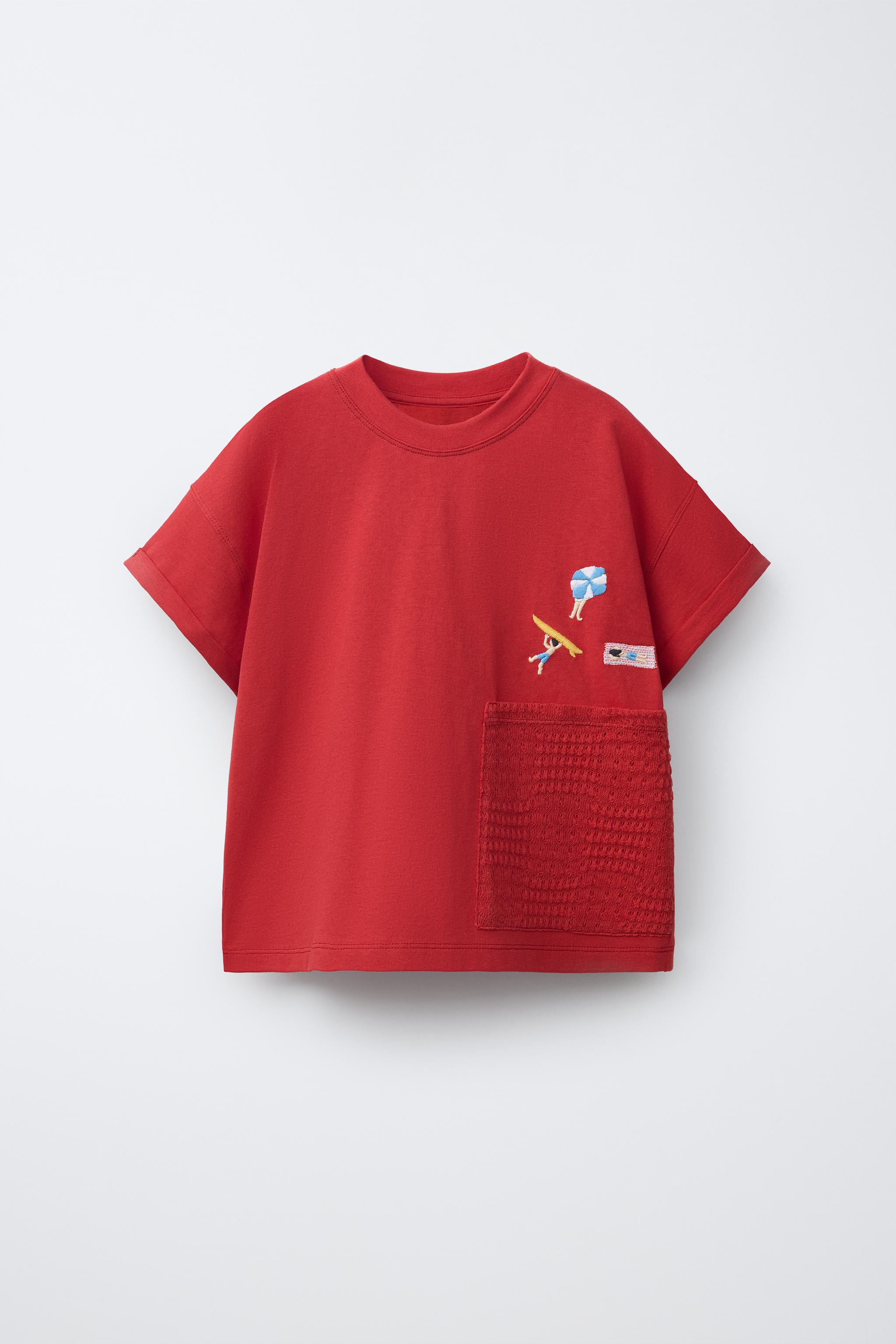T-SHIRT POCHE EN CROCHET
