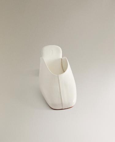 MULES CUIR - Blanc de Zara - Image 8