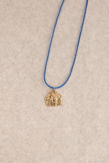 ZARA TIMELESS - 24K HOUSE NECKLACE ORFAYO © - Blue by Zara - Image 1