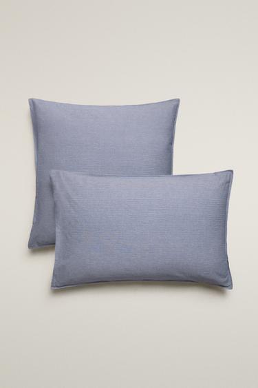 STRIPED PILLOWCASE - Blue by Zara - Image 0