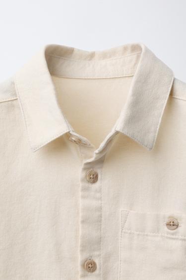 PLAIN WARM TOUCH SHIRT - Ecru by Zara - Image 3