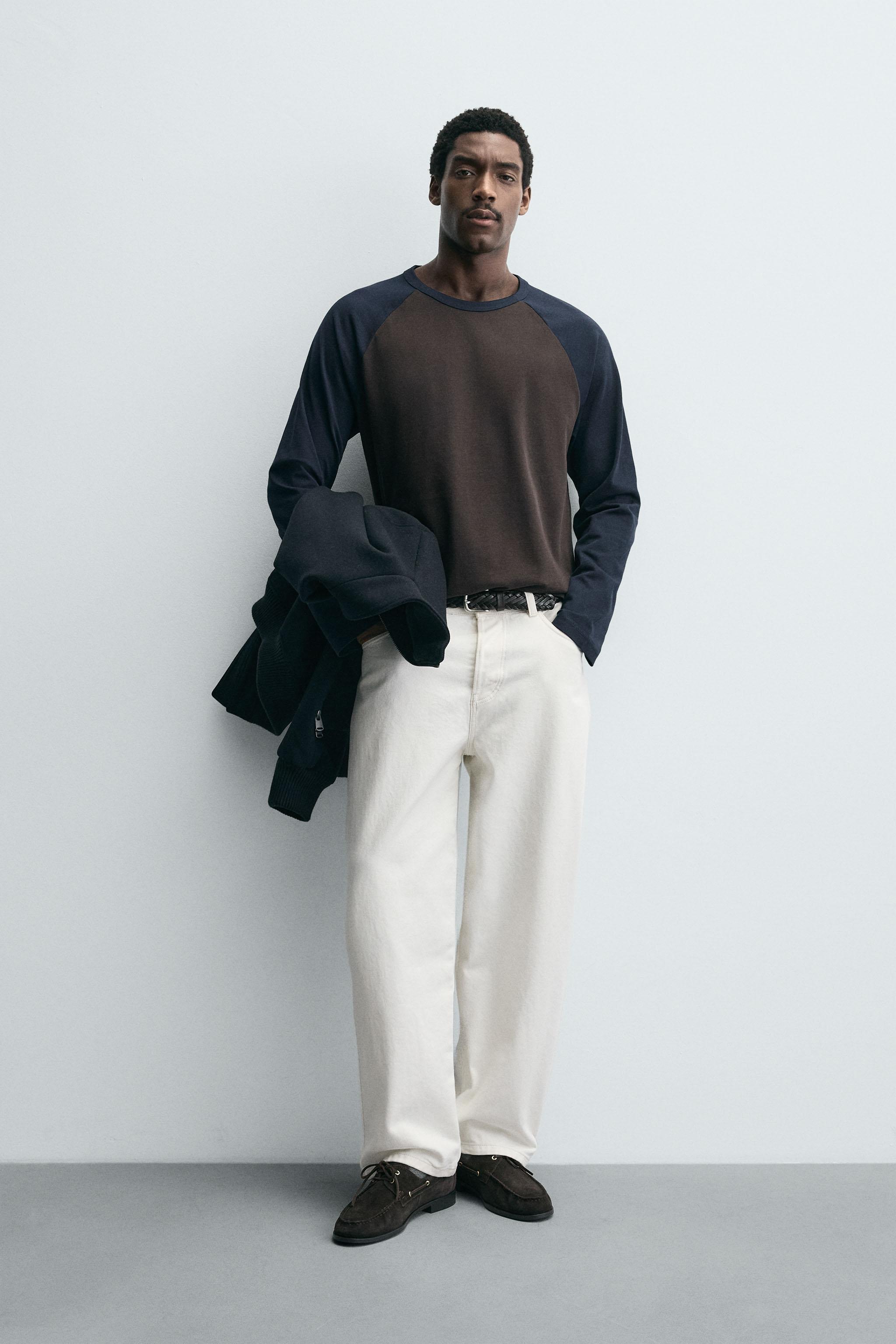 T-SHIRT COLOR BLOCK À MANCHES RAGLAN