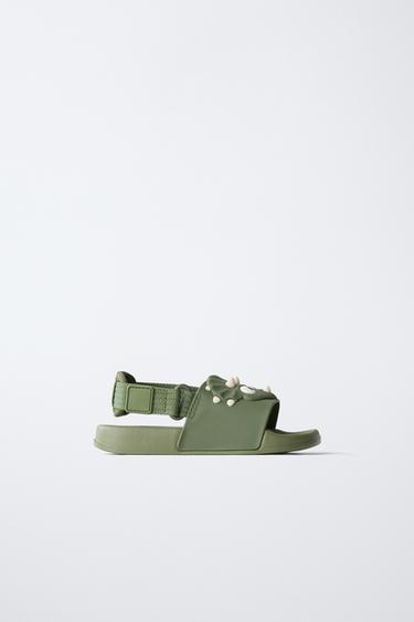 ШЛЕПАНЦЫ «ДИНО» — Зеленый от Zara