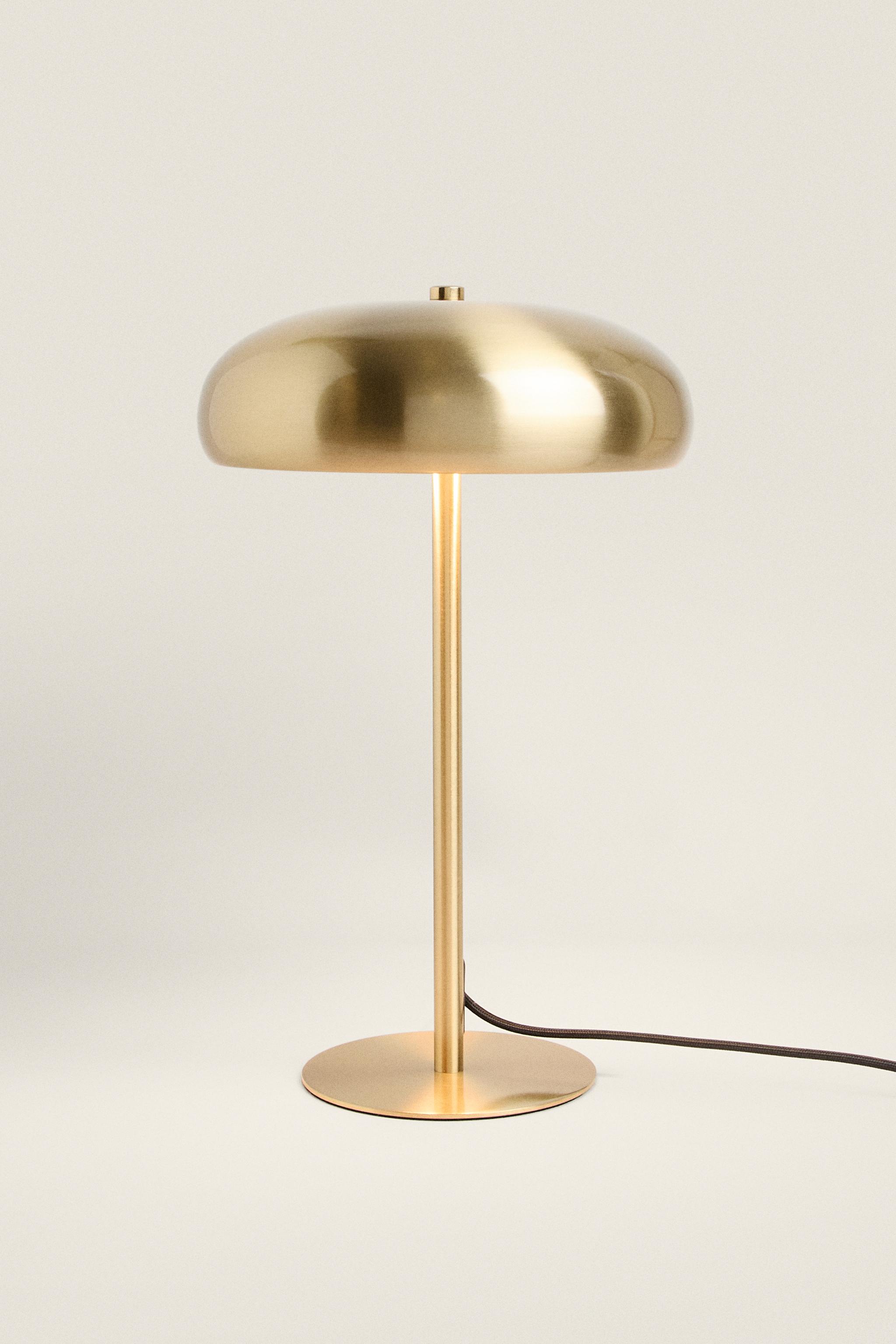 LARGE MONOCHROME TABLE LAMP - Silver | ZARA United States