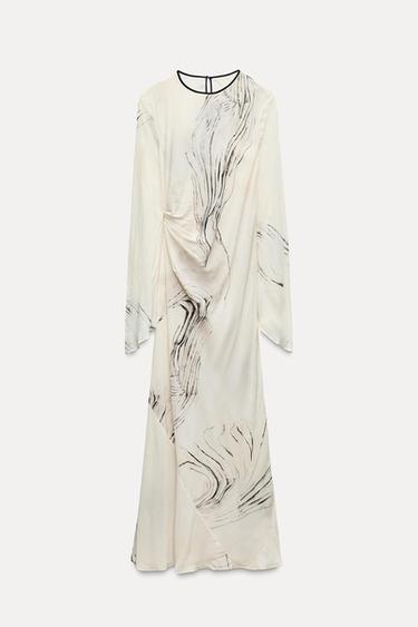 MIDI ATY S POTISKEM ZW COLLECTION - Prodn / ern od Zara