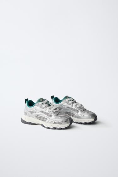 Zaras SNEAKERS MED NÄT - Grön