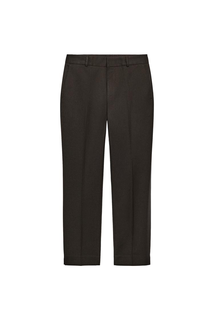 LOW-RISE CROPPED TROUSERS