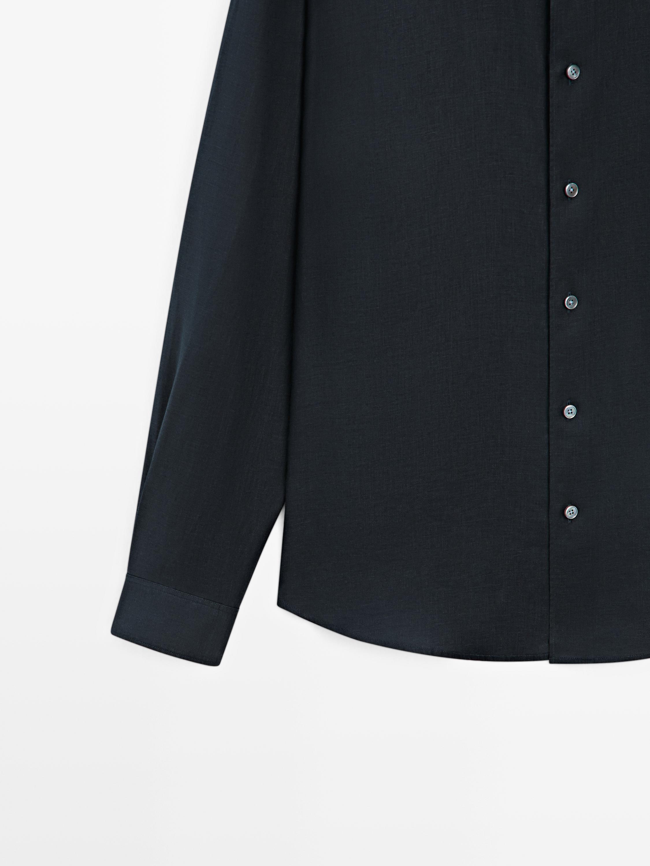Extra fine regular fit linen shirt