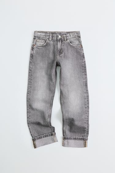 JEANS STRAIGHT - Gris medio de Zara