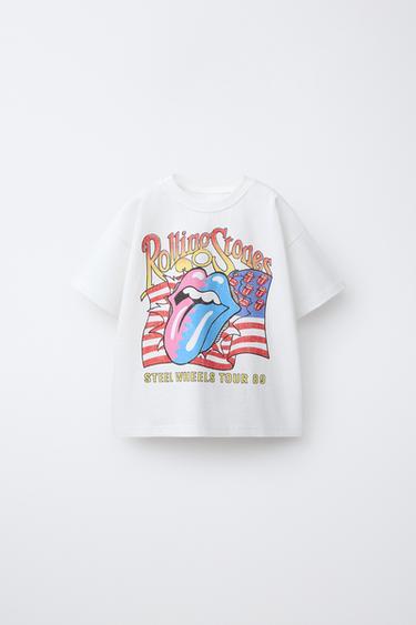 ROLLING STONES © PRINT T-SHIRT - White by Zara