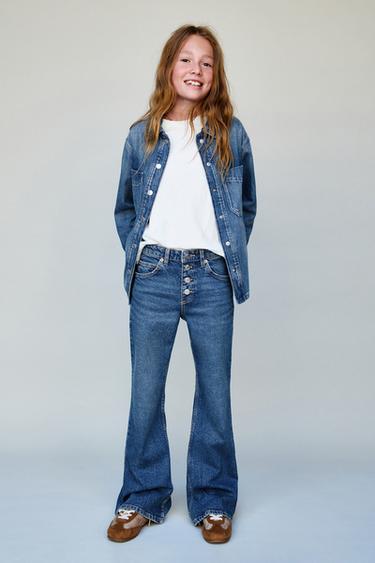 Zara FLARE JEANS - Blue