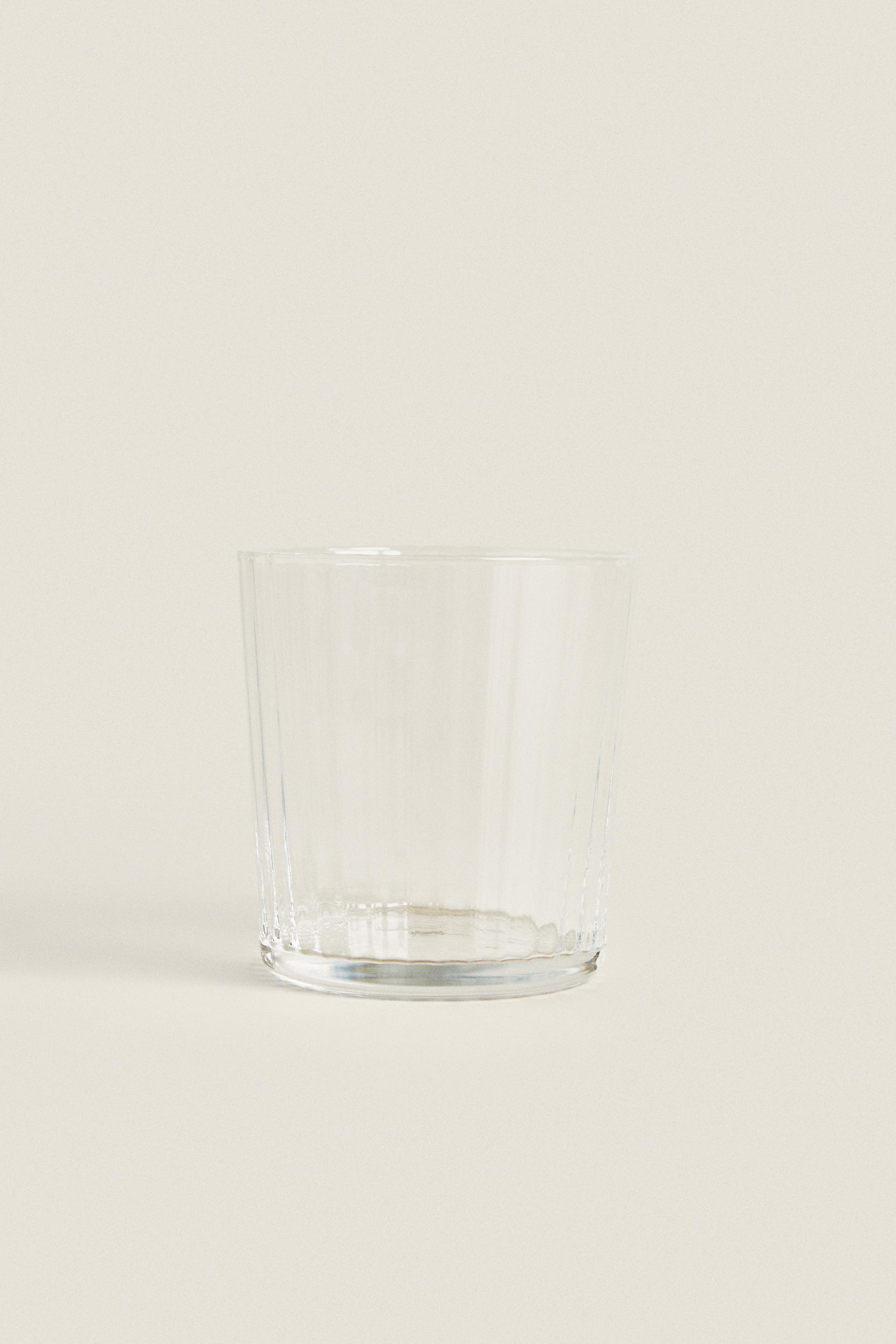 GLASS TUMBLER WITH LINE DESIGN | ZARA United States