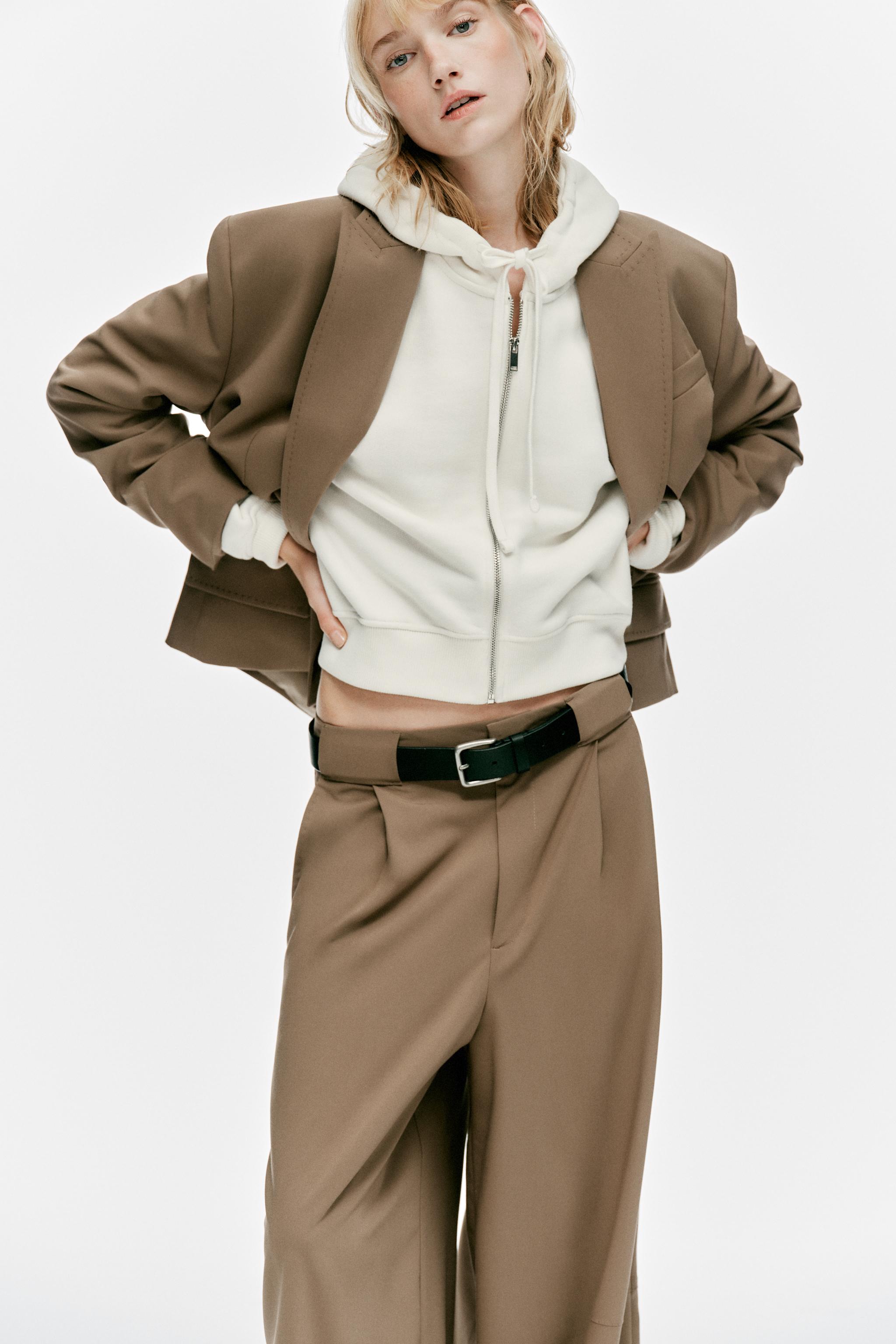 Zara DİKİŞ DETAYLI PİLİLİ PANTOLON görsel 3