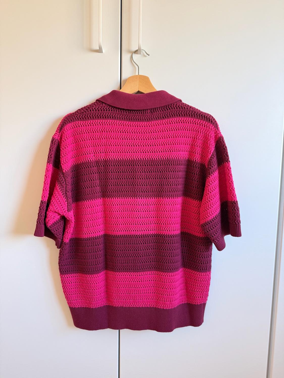 OPEN KNIT STRIPE SHIRT - Image 2