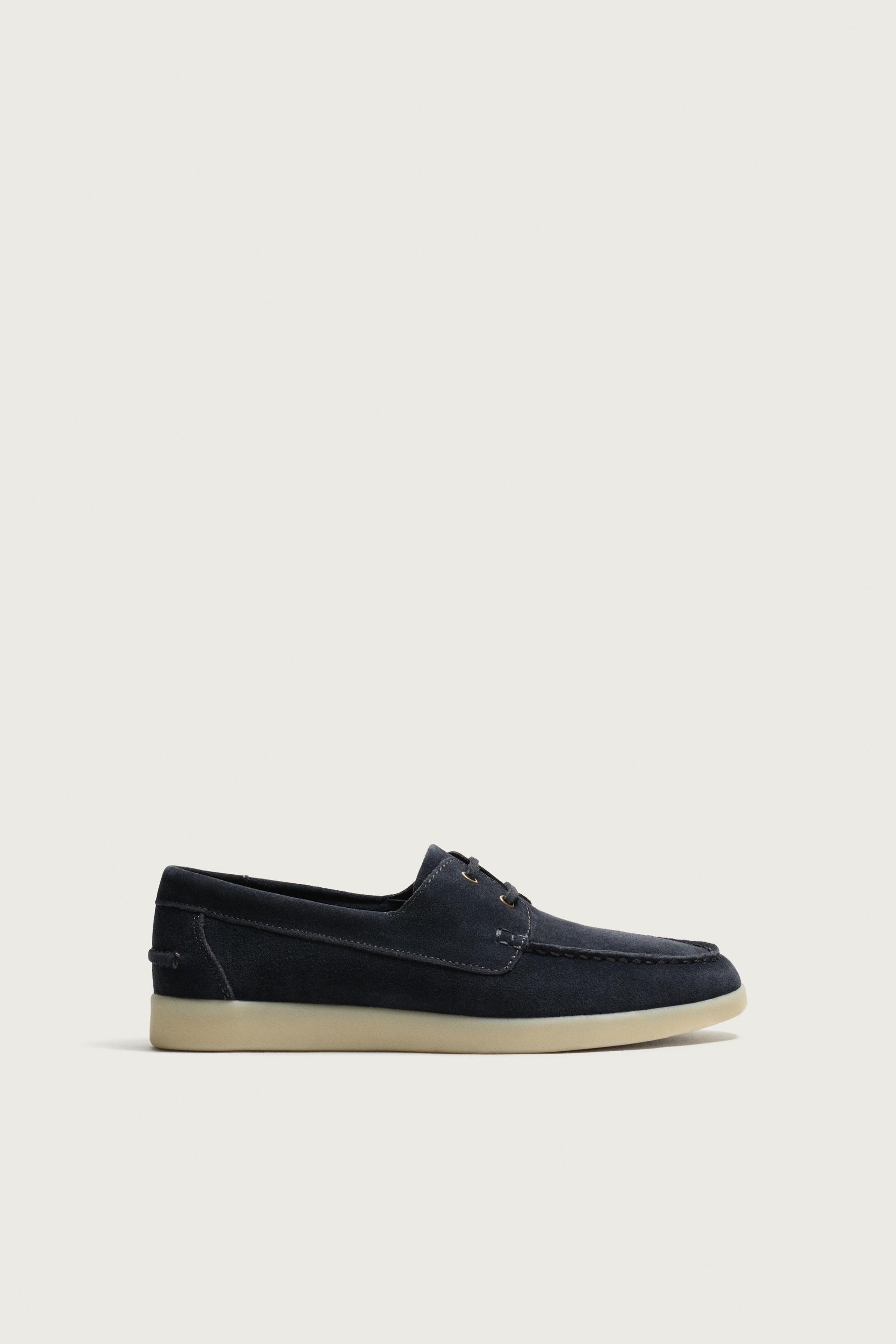 レザーデッキシューズ - ベージュ | ZARA Japan / 日本