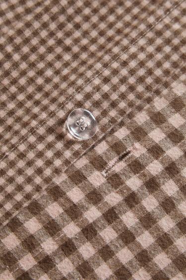 Zara CHILDREN'S GINGHAM FLANNEL DUVET COVER - Pink
