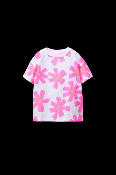 PRINTED T-SHIRT - Light pink von Zara - Bild 0