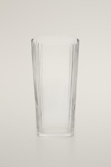 TALL DECORATIVE GLASS VASE — Transparent 1