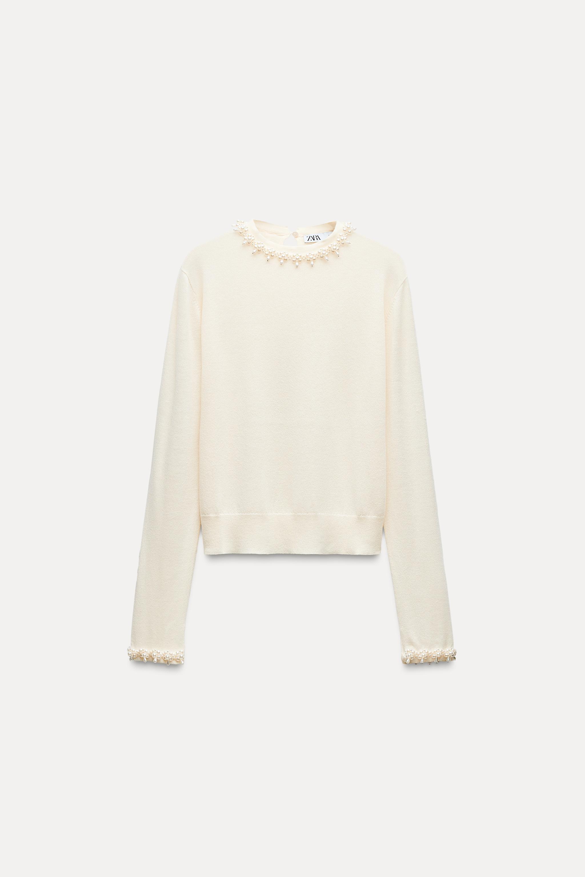 Pearl sweater zara deals