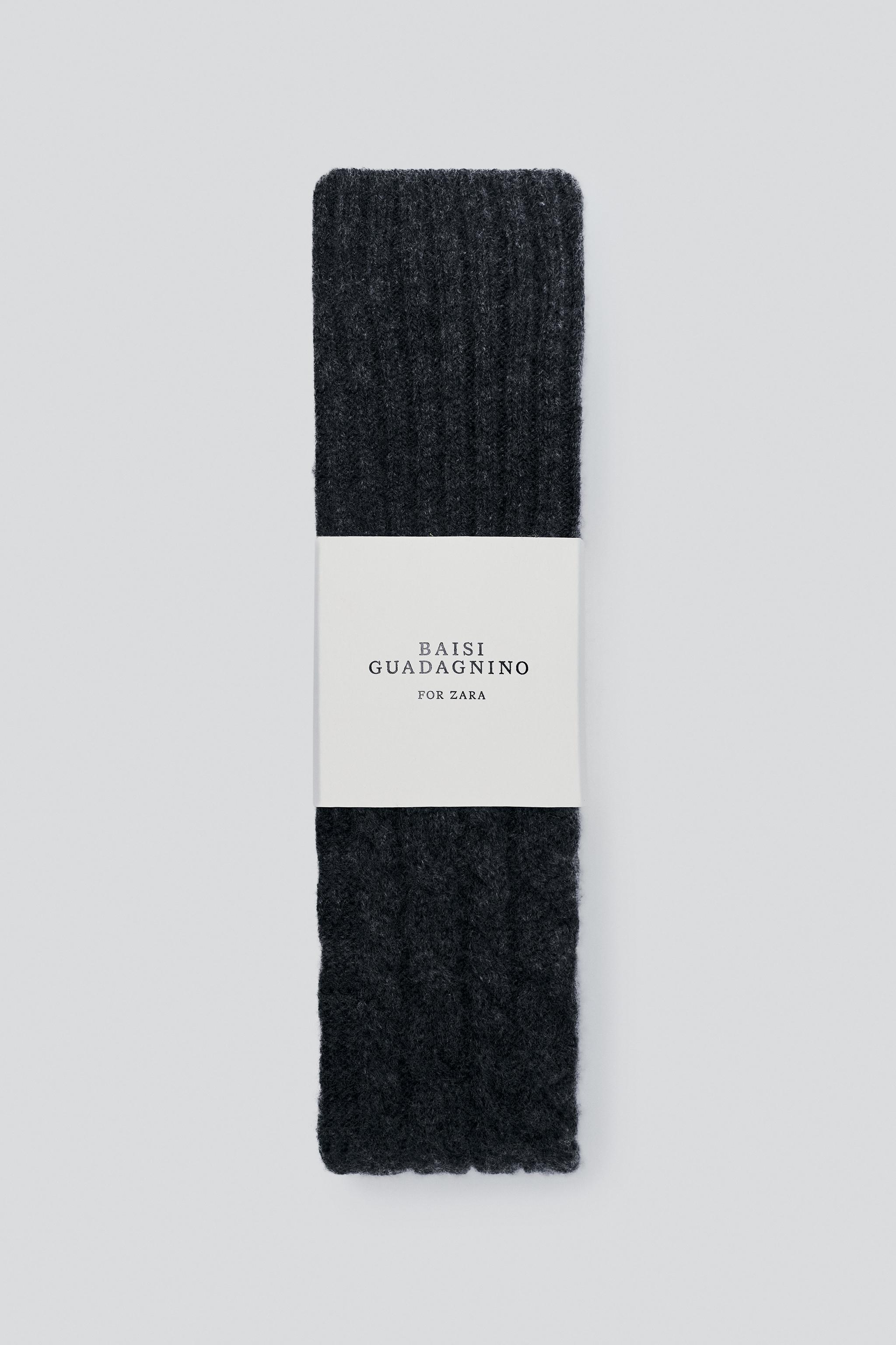 100% WOOL CABLE-KNIT TIGHTS