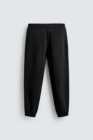 PANTALON DE JOGGING BASIQUE - Noir de Zara - Image 1