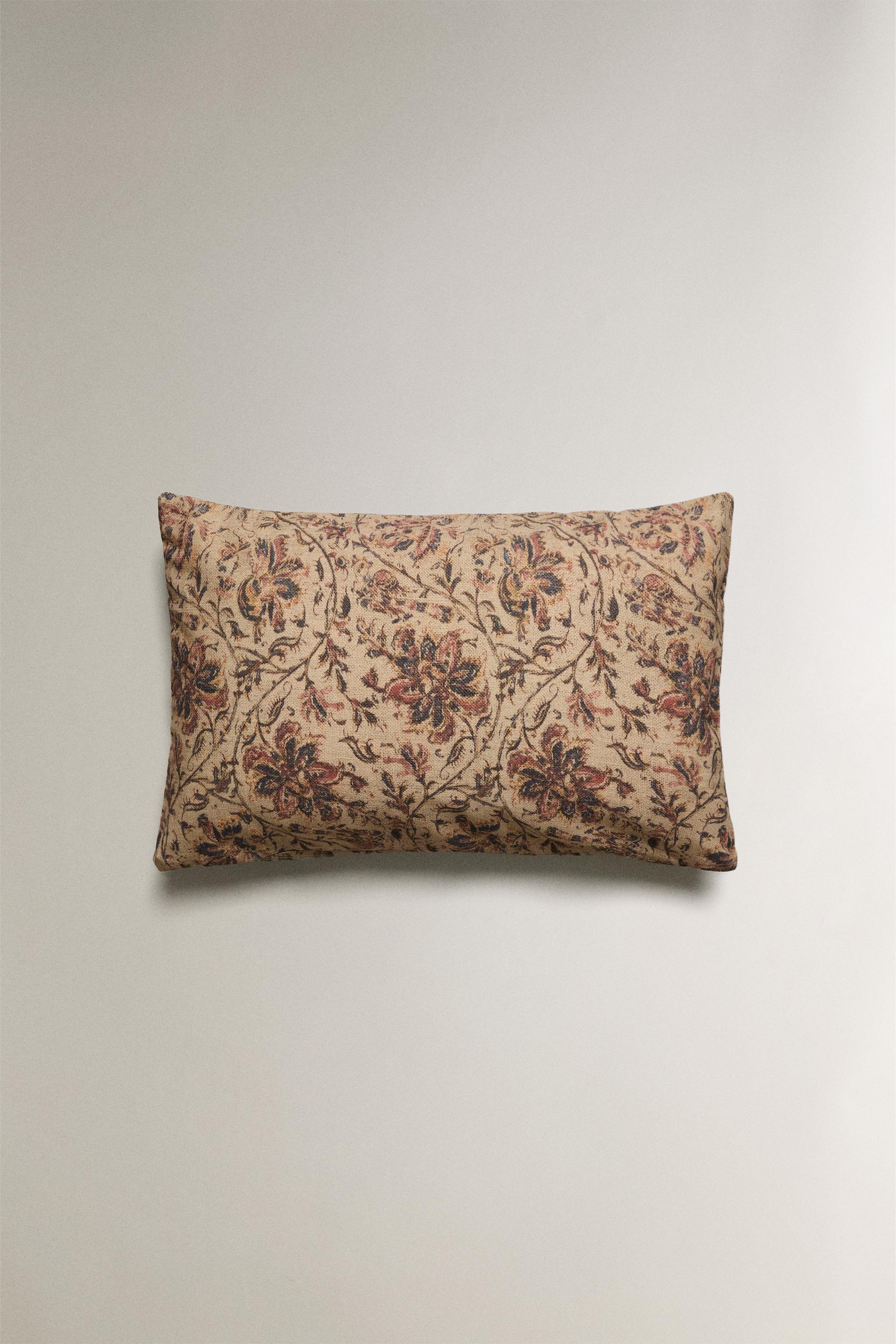 HOUSSE DE COUSSIN FLEURIE