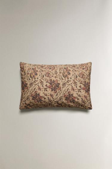 HOUSSE DE COUSSIN FLEURIE - Beige clair de Zara - Image 2