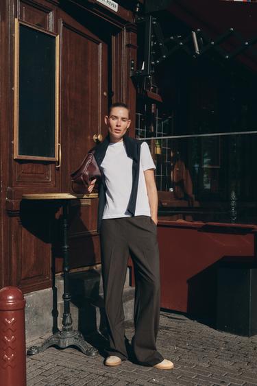 STRAIGHT-LEG TROUSERS WITH DOUBLE WAIST - 178 by Zara - Image 0