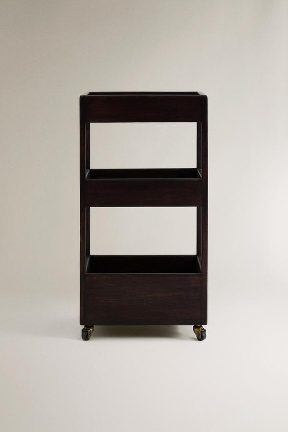 WOODEN STORAGE UNIT - Dark brown by Zara - Image 0