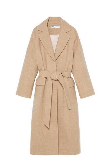 WOOL COAT WITH BELT