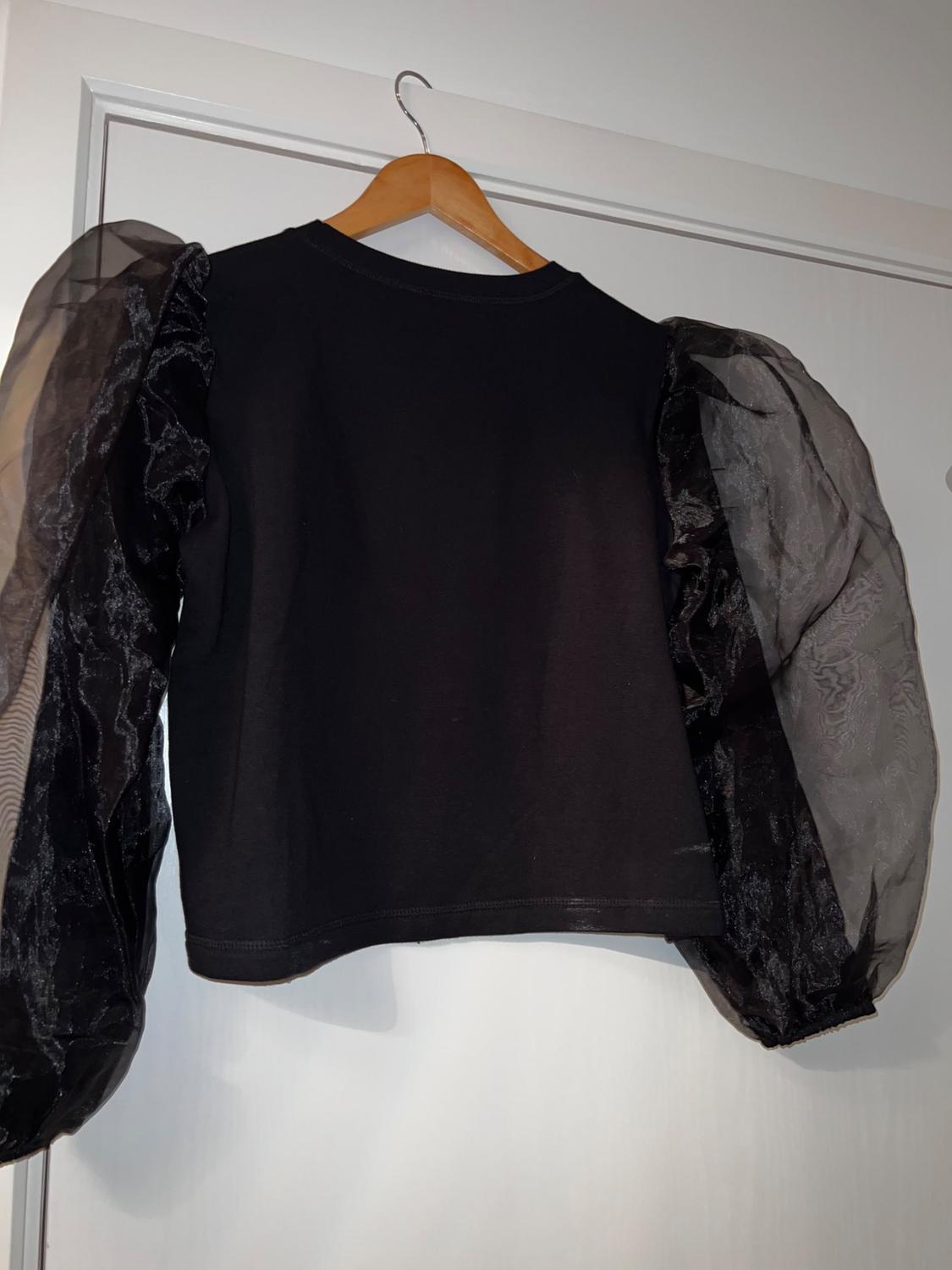 ORGANZA SLEEVE SWEATSHIRT - Image 5
