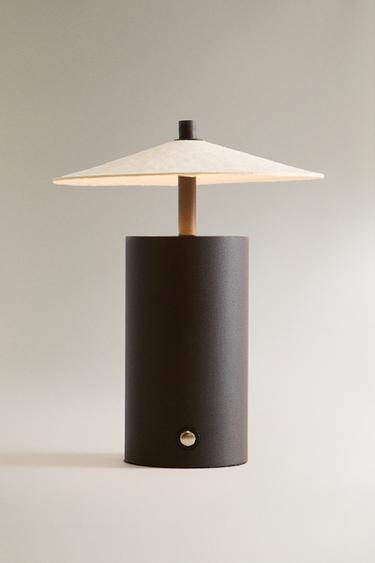 LED TABLE LAMP WITH PAPER LAMPSHADE - Black by Zara - Image 1