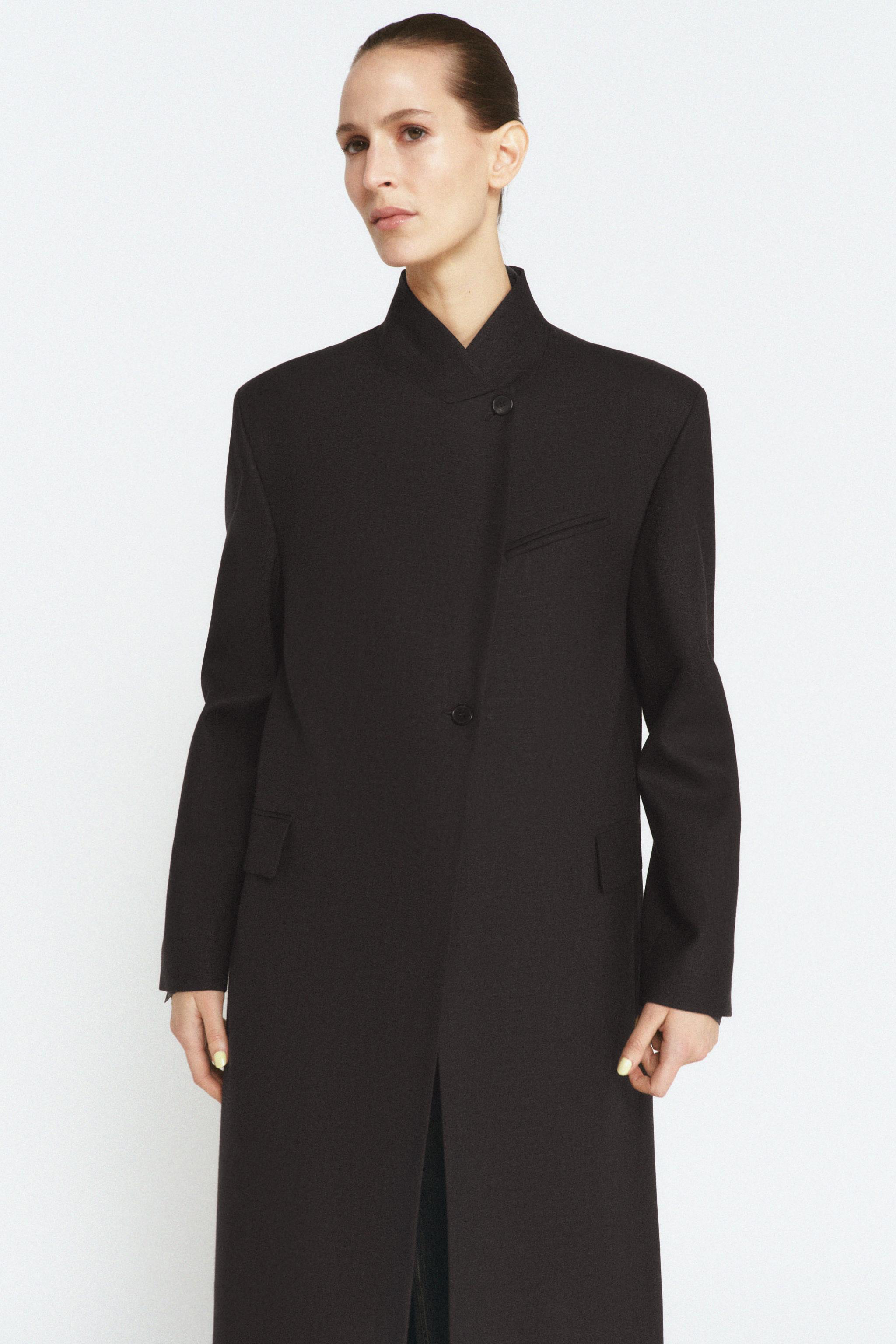 MANTEAU VESTE LONGUE AVEC LAINE ZW COLLECTION ÉDITION LIMITÉE