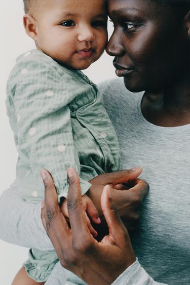 COMBINAISON À POIS - Vert d'eau de Zara