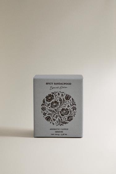 (220 G) BOUGIE PARFUMÉE SPICY SANDALWOOD - Gris chiné de Zara - Image 3