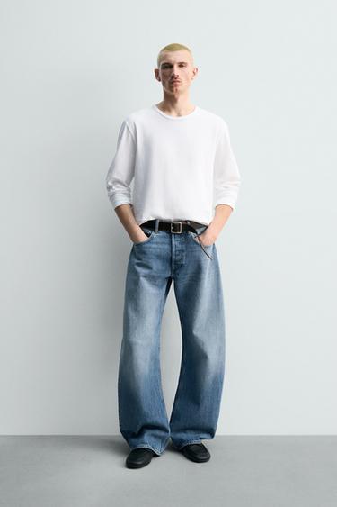 تيشرت بأكمام طويلة - أبيض by Zara