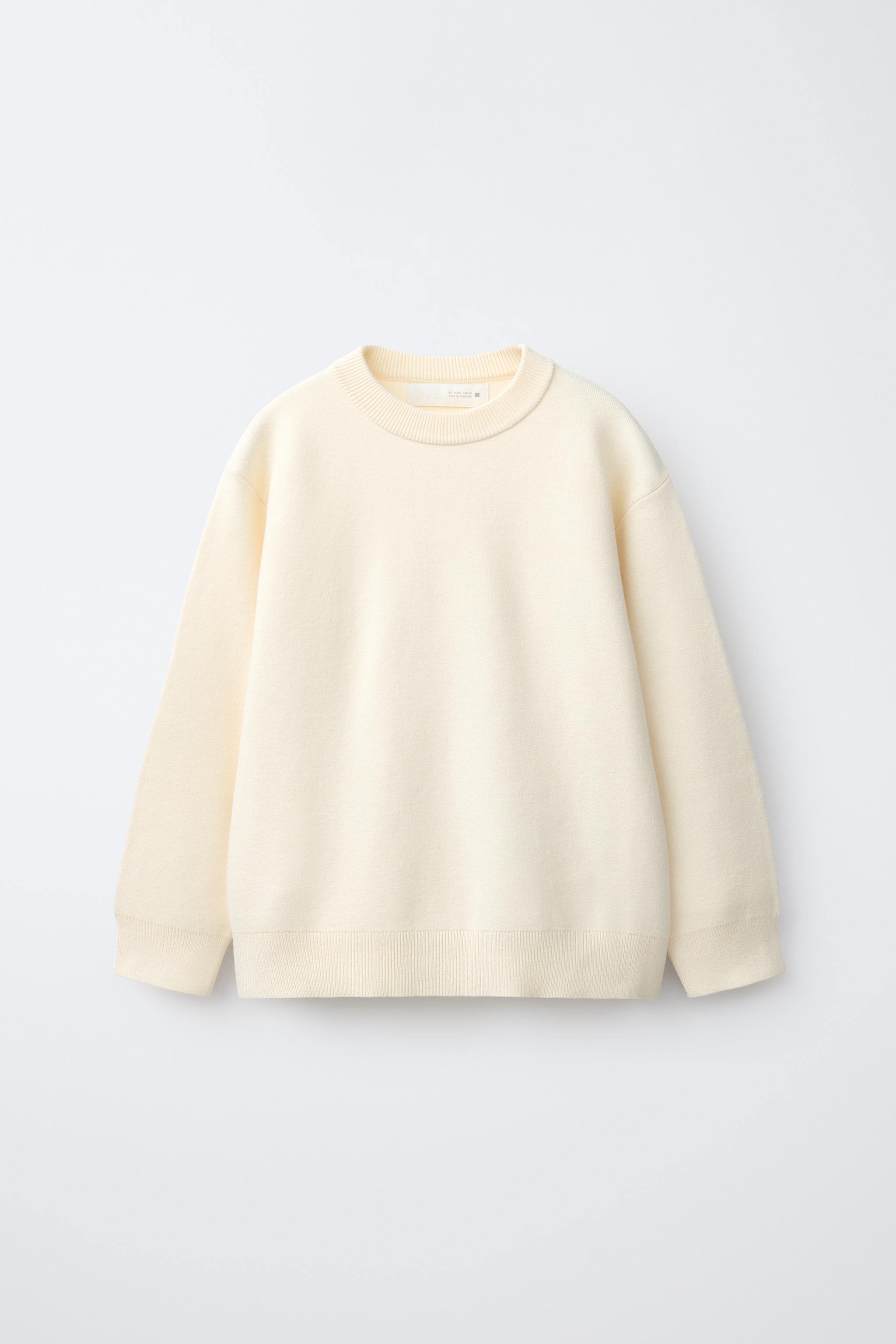 KNIT JUMPER — Ecru