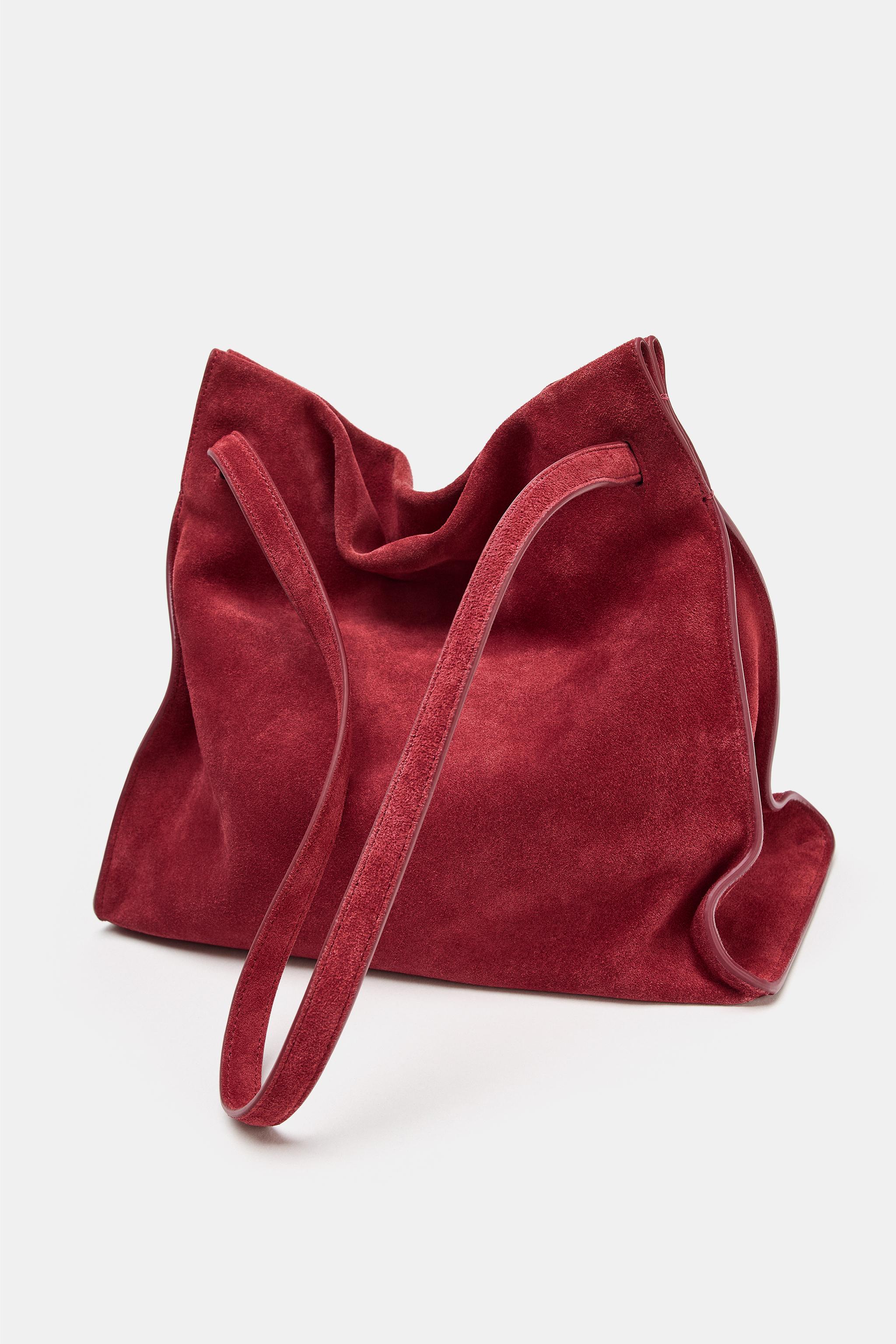 MEDIUM SUEDE SHOULDER BAG
