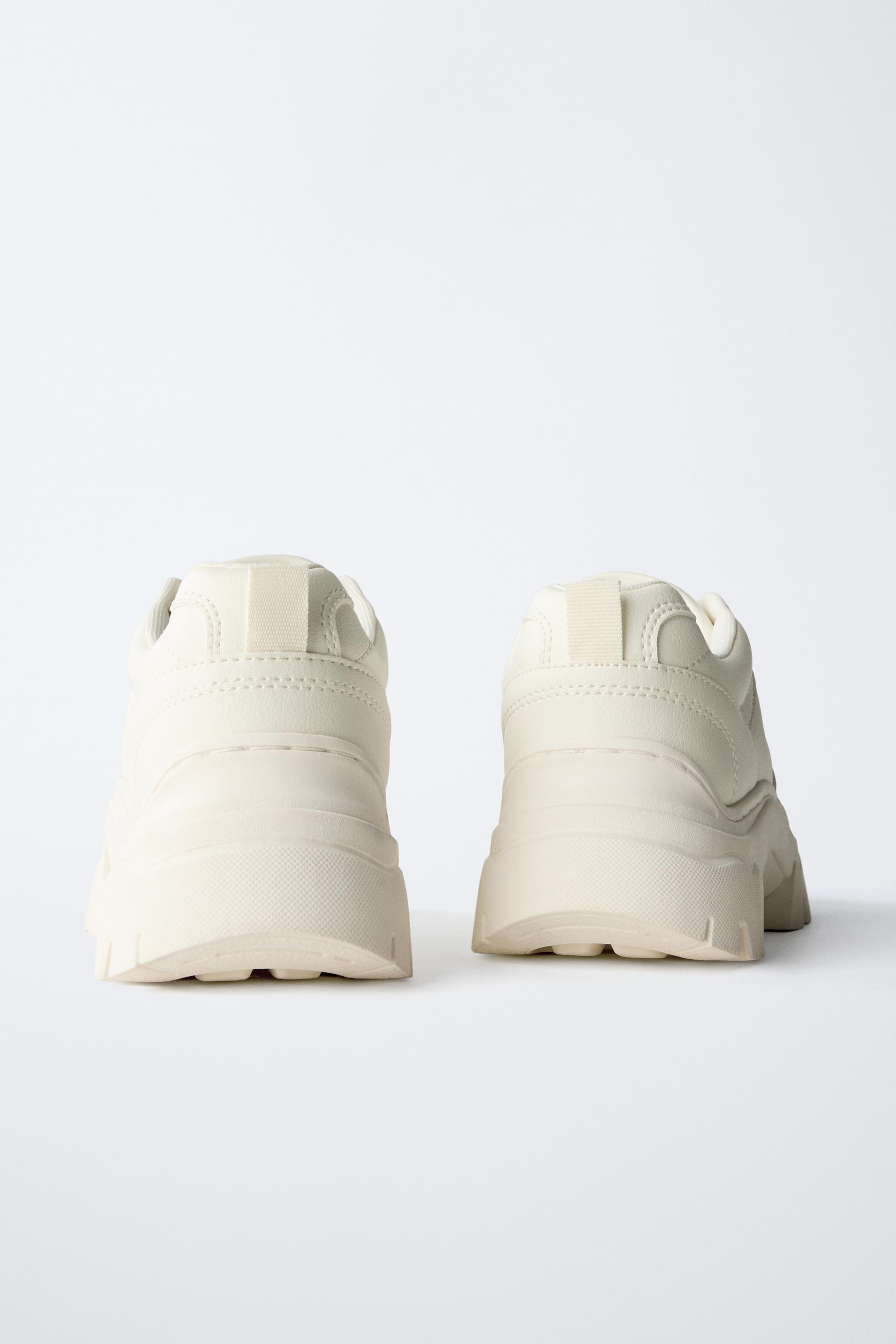 THICK-SOLED SNEAKERS WITH CHARMS - White | ZARA United States