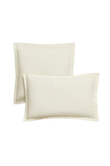 EMBROIDERED PILLOWCASE - Ecru by Zara
